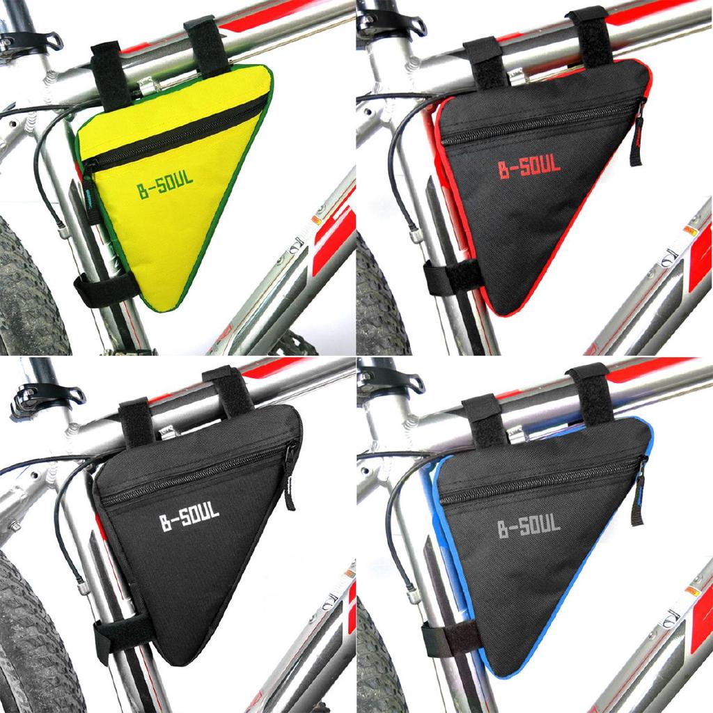 🏃CKST🏃  B-SOUL อานกระเป๋ากันน้ำ ขี่จักรยาน กระเป๋าสามเหลี่ยม Bicycle triangle bag