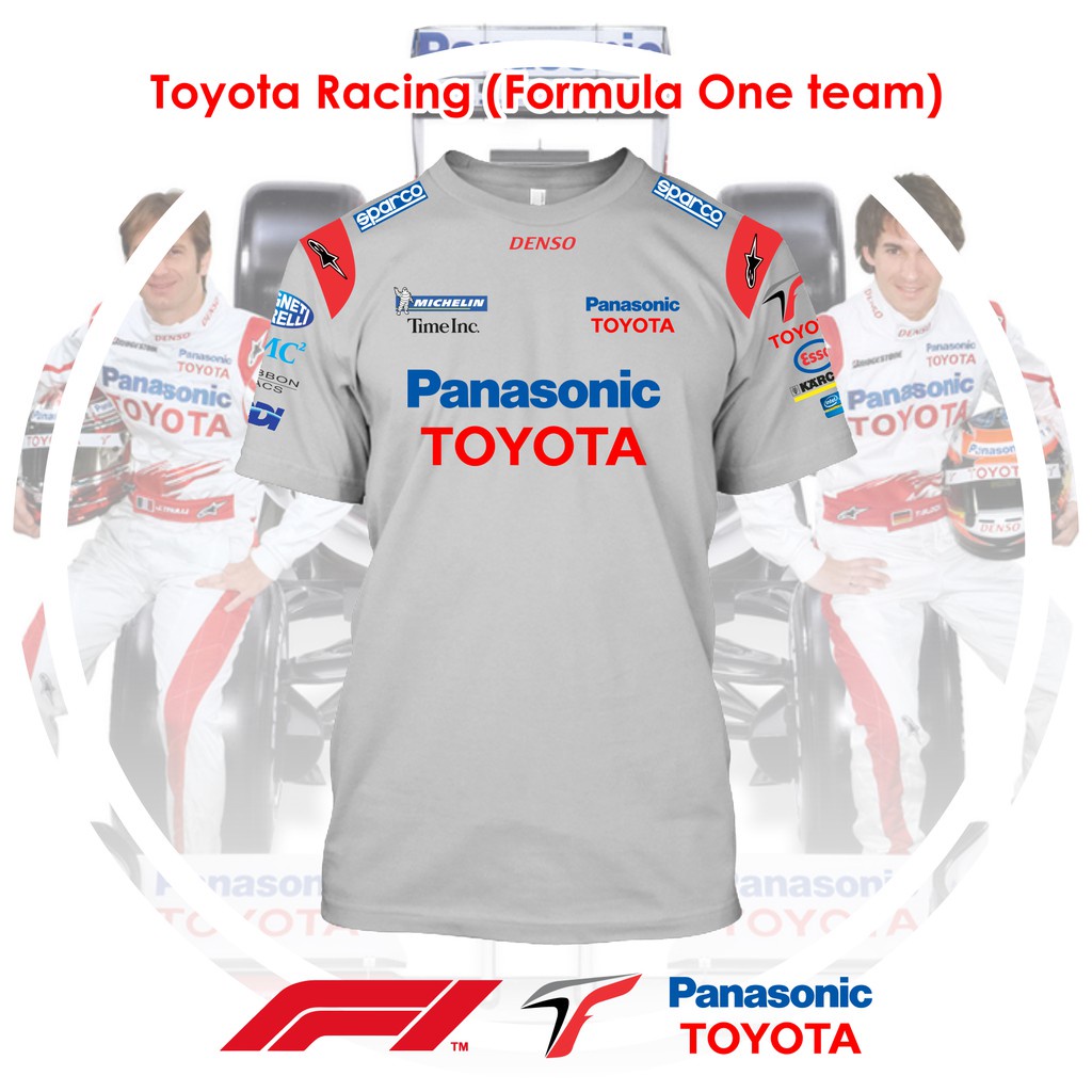 เสื้อยืด Toyota F1 Racing Team Motorsport Super Premium Availabel ขนาด