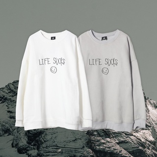 Urthe - SWEATER เสื้อกันหนาว เสื้อแขนยาว รุ่น 🙁 LIFE SUCKS 🙁