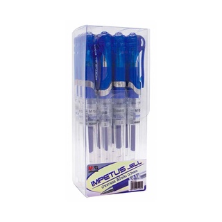 เอ็มแอนด์จี ปากกาเจลสีน้ำเงิน 0.7 มม. แพ็ค 12 ด้าม101337M&amp;G Gel Pen With Cap Bl 0.7 12 Pcs/Pack