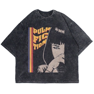 เสื้อยืดผ้าฝ้ายพิมพ์ลายเสื้อยืดแขนสั้น ขนาดใหญ่ พิมพ์ลาย VINTAGE ซักได้