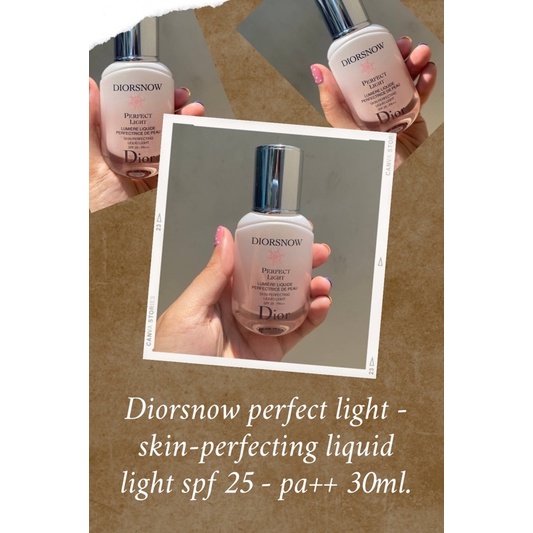 Dior snow perfect light - skin-perfecting liquid light SPF25 PA++
