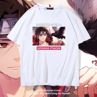 เสื้อยืดแขนสั้น ผ้าฝ้ายแท้ พิมพ์ลายการ์ตูนนารูโตะ Uchiha Itachi แฟชั่นฤดูร้อน สไตล์ญี่ปุ่น สําหรับผู้ชาย และนักเรียน 230