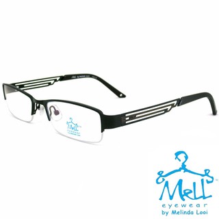 Mell eyewear by Melinda Looi แว่นตา รุ่น ME 057 C-1 สีดำ กรอบแว่นตา ( สำหรับตัดเลนส์ ) ทรงสปอร์ต วัสดุ สแตนเลสสตีล ขาข้อ