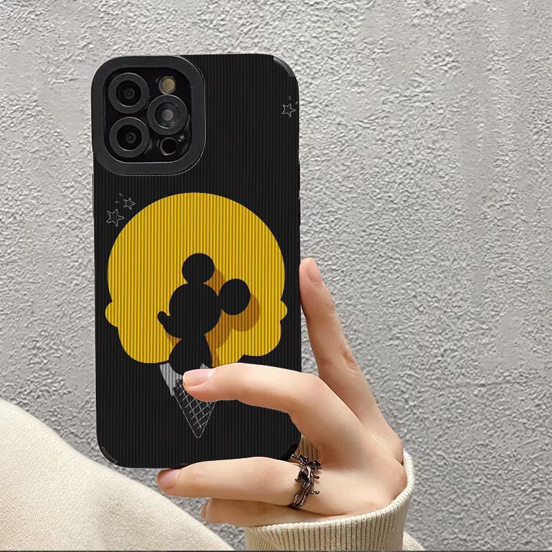 ภาพสินค้าเคสโทรศัพท์มือถือหนัง ลายมิกกี้เมาส์ ไอศกรีมน่ารัก สําหรับ iphone 13 Pro Max i13 13pro 11 Pro Max i11 X XR Xs Max 7 plus 8 plus 12Pro 12 Pro Max จากร้าน 52hertz.th บน Shopee ภาพที่ 3