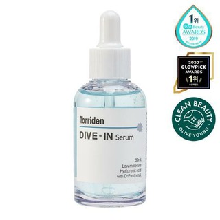 [สินค้าของแท้100%_พร้อมส่ง] TORRIDEN - DIVE IN Serum เซรั่มบำรุงผิวหน้า 50 ml.