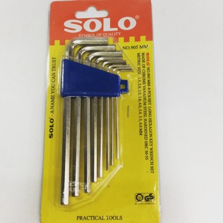 ประแจหกเหลี่ยม SOLO 1.5-6.0MM/NO.905MM