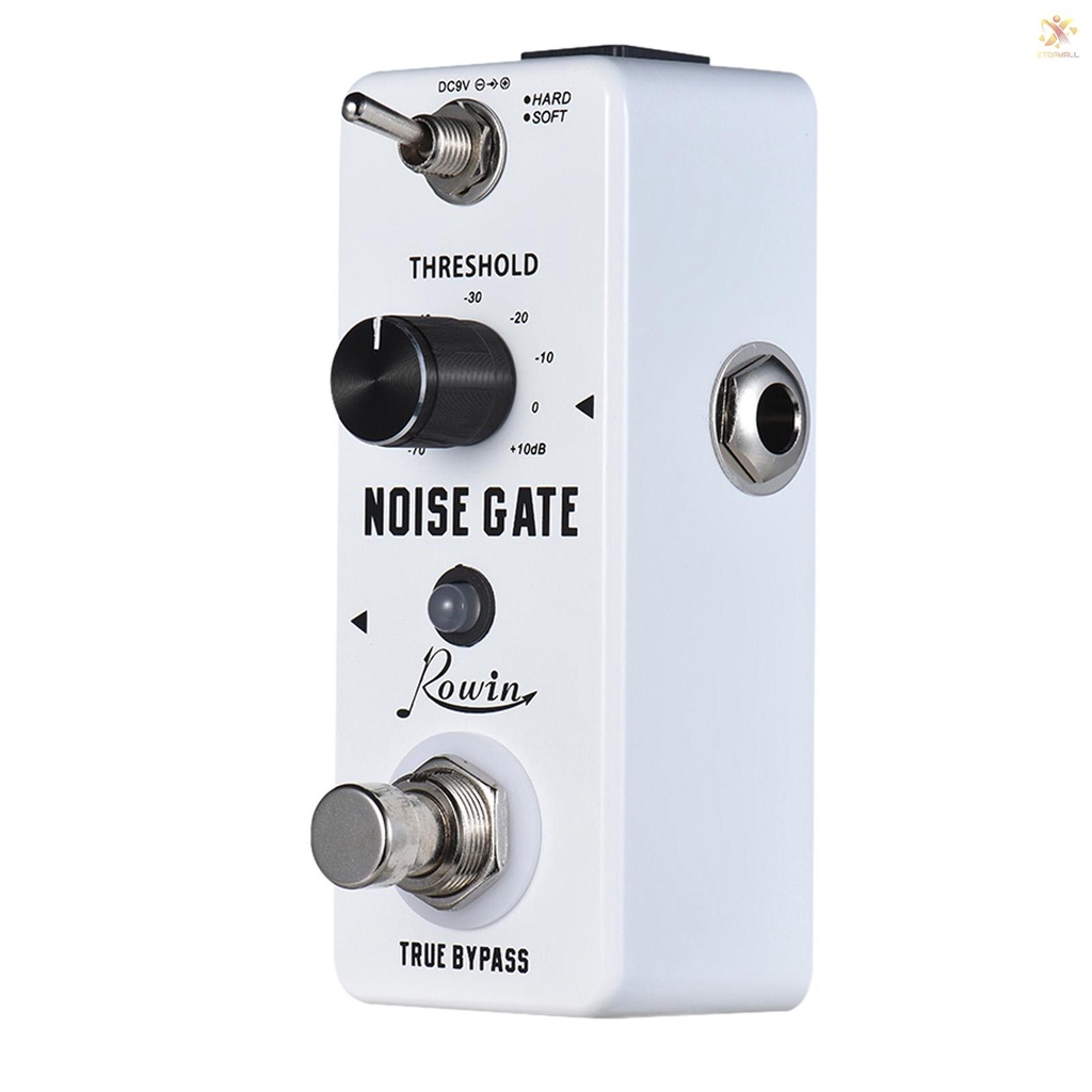 ภาพหน้าปกสินค้าRowin Noise Gate Noise Reduction Guitar Effect Pedal 2 Modes Aluminum Alloy Shell True Bypass