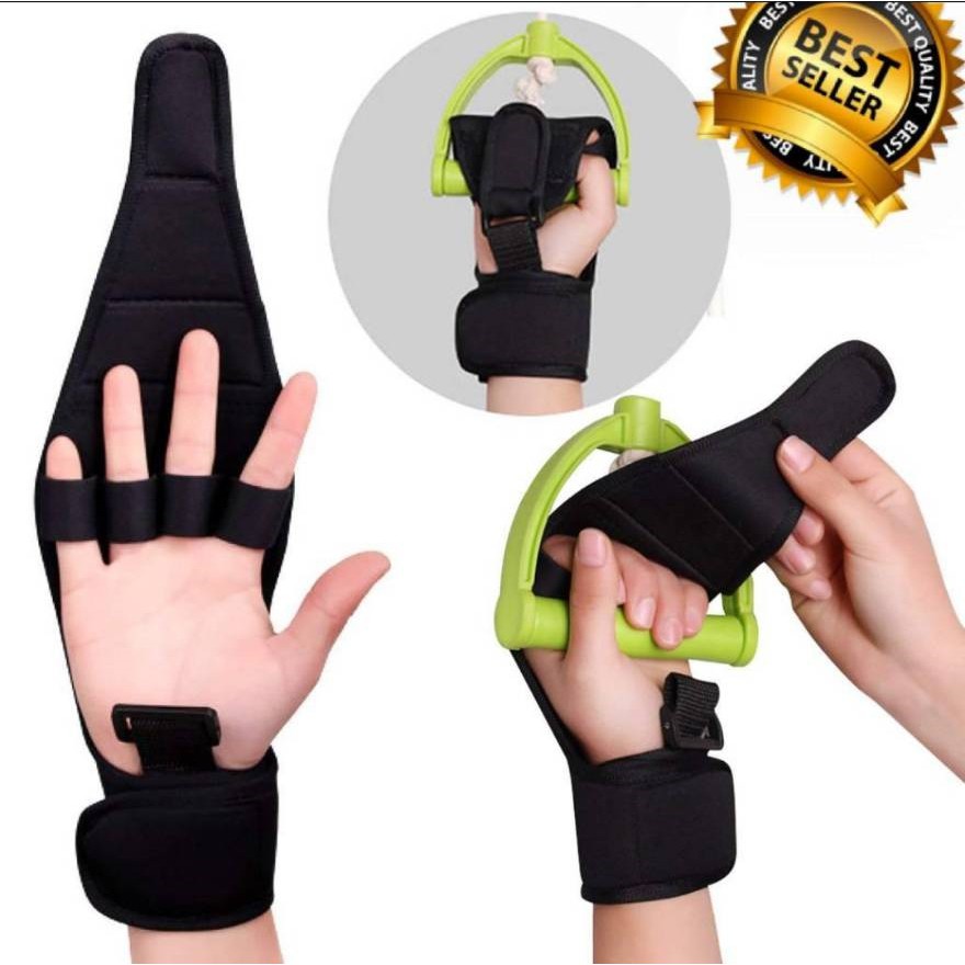 ถุงมือปั่นจักรยานกายภาพ-แบบนิ้วสอด-bicycle-hand-support-ถุงมือดึงรอกบริหารไหล่-กล้ามเนื้ออ่อนแรง