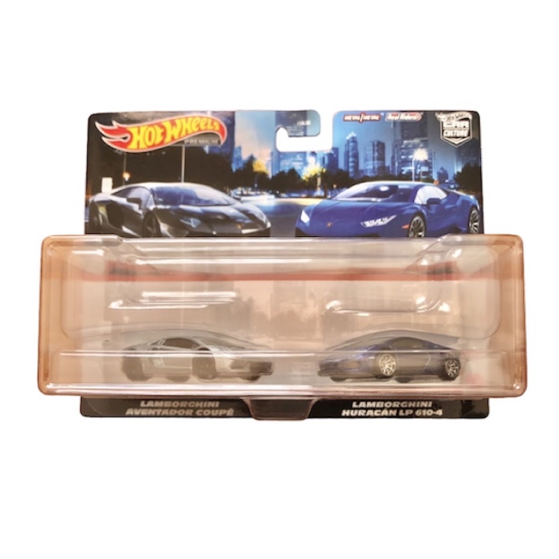 Hot Wheels 2-pack Lamborghini Aventador / Huracan - 1/64 - Car Culture 2021 - Neuf
