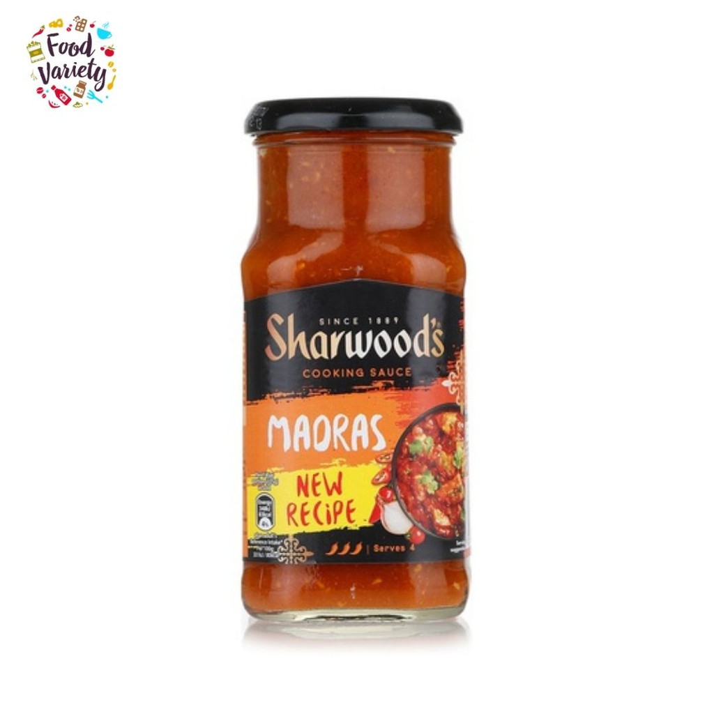 Sharwood's Indian Cooking Sauce for Madras 420g ซอสสำหรับทำอาหารอินเดีย ...