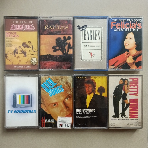 Cassette เทปคาสเซ็ตเทปเพลงสากล 80's 90's BEE GEES, EAGLES, ROD STEWART ...