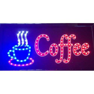 ป้ายไฟLED Coffee LED SIGN ข้อความ อักษร ตกแต่งหน้าร้าน