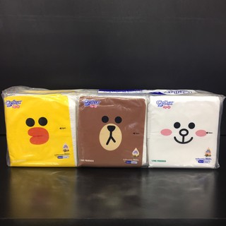 CELLOX Purify POP-UP Line Friends(แพ็ค 6 ห่อ) เซลล็อกซ์ เพียวริฟาย ป๊อบอัพ ไลน์ เฟรนด์ (กระดาษเช็ดหน้า)