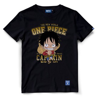 เสื้อยืดแขนสั้น เสื้อยืดวันพีช One Piece 1028-BK LUFFY