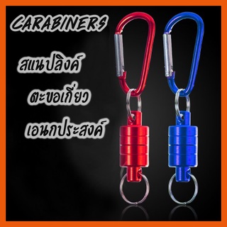 ภาพหน้าปกสินค้าสแนปลิงค์ Carabiners ตะขอเกี่ยวเอนกประสงค์ พร้อมแม่เหล็กดูด แข็งแรงทนทาน ซึ่งคุณอาจชอบราคาและรีวิวของสินค้านี้