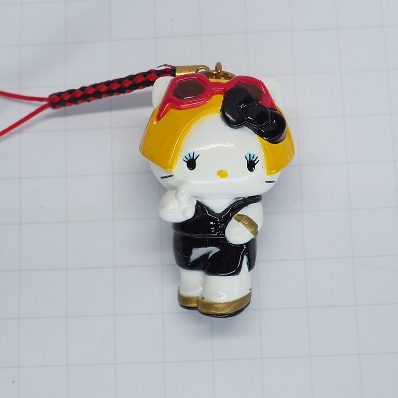 IKKO HELLO KITTY BC mascot figure black phone strap limited edition ...