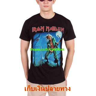 เสื้อยืดวินเทจเสื้อวง Iron Maiden เสื้อ ไอเอิร์นเมเดน ไอร่อน ร็อคในตำนาน ลายอมตะ เสื้อวินเทจ RCM797S-5XL