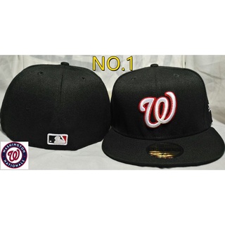 หมวกเบสบอล ปีกแบน สไตล์ฮิปฮอป 3 สี MLB Washington Nationals 927j