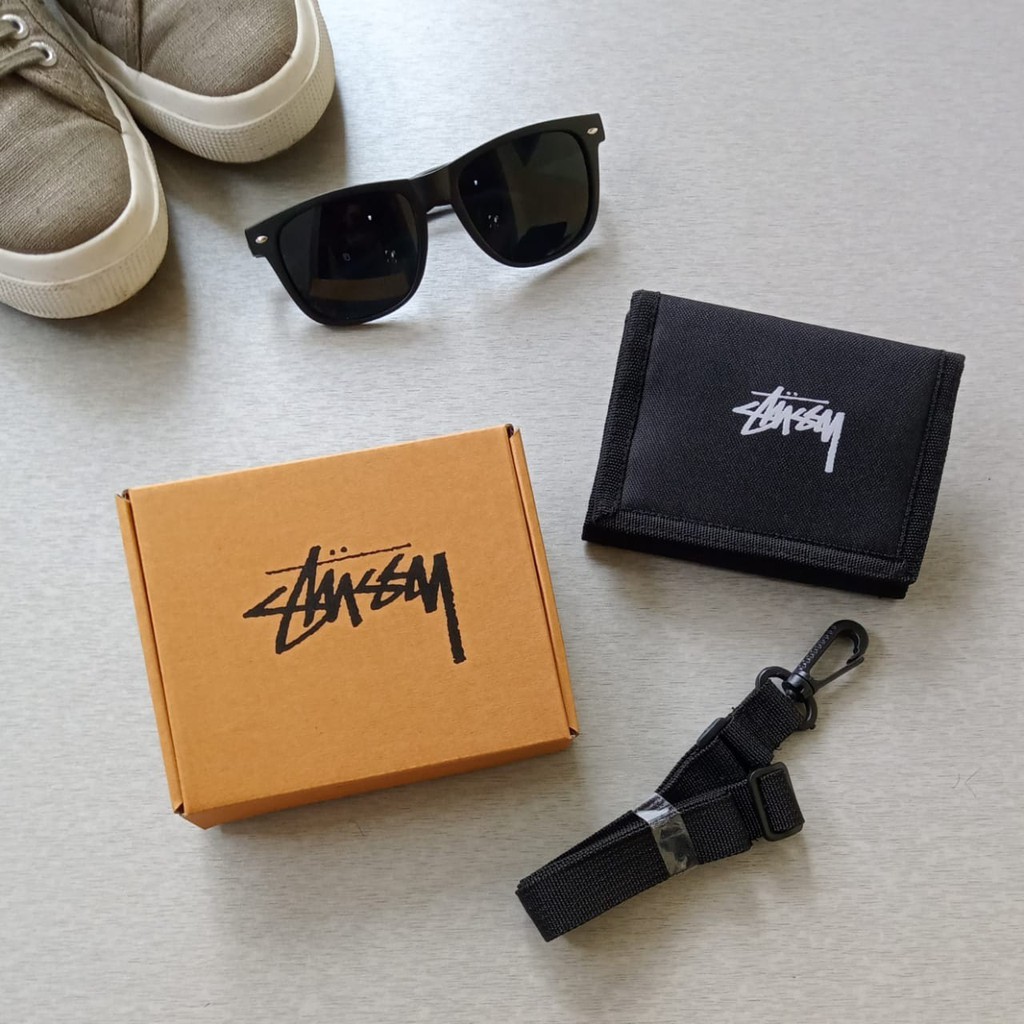 Stussy กระเป๋าสตางค์ แบบเต็ม พรีเมี่ยม ลายโลโก้ สําหรับผู้ชาย | Shopee ...