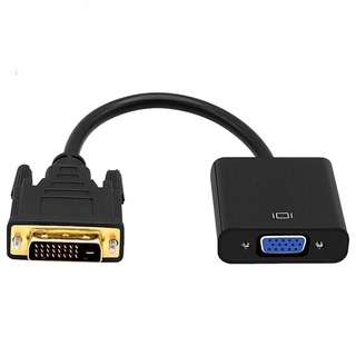 Full HD 1080P DVI-D VGA อะแดปเตอร์24 + 1 25Pin ชาย15Pin หญิงแปลงสายสำหรับ PC คอมพิวเตอร์จอแสดงผล HDTV