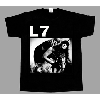 เสื้อยืดวินเทจL7 เสื้อยืดคอกลม ผ้าฝ้าย ลายวาฟเฟิล BAND BABES IN TOYLAND 7 YEAR  HOLE xs-3xl ของขวัญวันเกิด สําหรับผู้ชาย