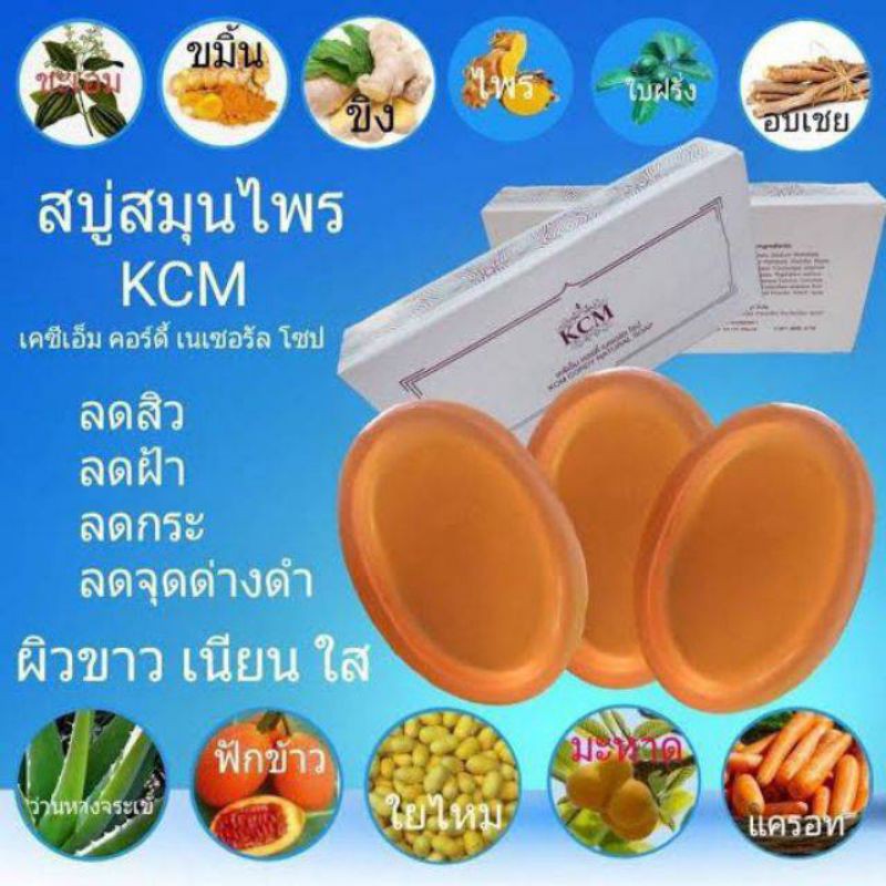 ถูกที่สุด-สบู่สมุนไพร-เคซีเอ็ม-คอร์ดี้-เนเชอรัล-โซป-kcm-cordy-natural-soap