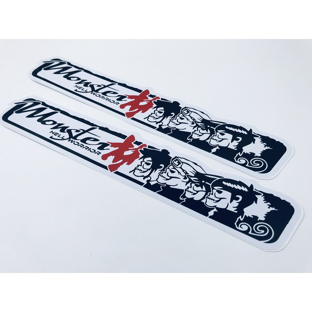 สติ๊กเกอร์ Monster JDM Sticker สติกเกอร์ 2ชิ้น แต่งรถ ติดรถ รถยนต์ รถ ...