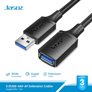 ภาพหน้าปกสินค้าJasoz สายต่อ USB 3.0 Extension Cable ตัวช่วยต่อความยาวสาย 0.5เมตร - 3เมตร ที่เกี่ยวข้อง