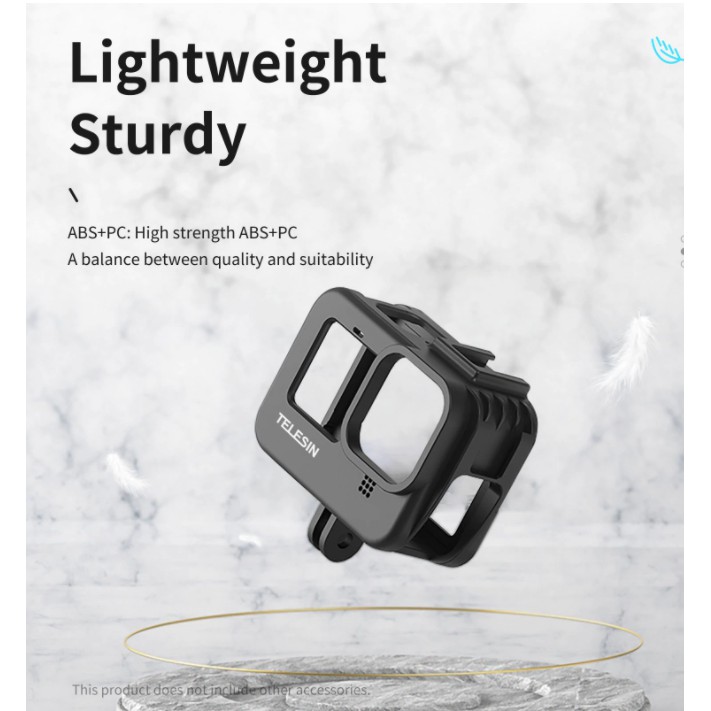 telesin-vlog-plastic-frame-case-mount-bracket-with-cold-shoe-battery-side-cover-hole-for-gopro-hero-9-10-11