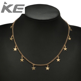 Metal Alloy Star Tassel Pendant Alloy Pentagram Necklace Womens Trendy for girls for women lo