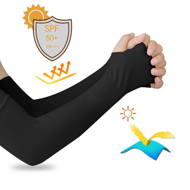 ภาพหน้าปกสินค้าปลอกแขนกันแดด 1 คู่ ปลอกแขนกันยูวี กันแสง กัน UV ปลอกแขนแบบสวมนิ้ว UV & sun protection arm sleeves จากร้าน jylove.th บน Shopee
