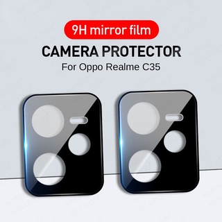 เคสกระจกนิรภัย ป้องกันเลนส์กล้อง 3D สําหรับ Realme Realmi C35 C31
