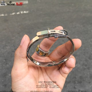 กำไล belt เลสเงิน สแตนเลสแท้ stainless 316l กำไล โซ่ โซ่ข้อมือ ข้อมือ สร้อย กำไลโซ่ เลส เลสข้อมือ เลสโซ่