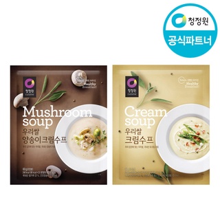 rice cream soup / mushroom cream soup ซุปครีมเกาหลี/ซุปครีมเห็ด daesang chungjungwon woori rice cream soup 60g