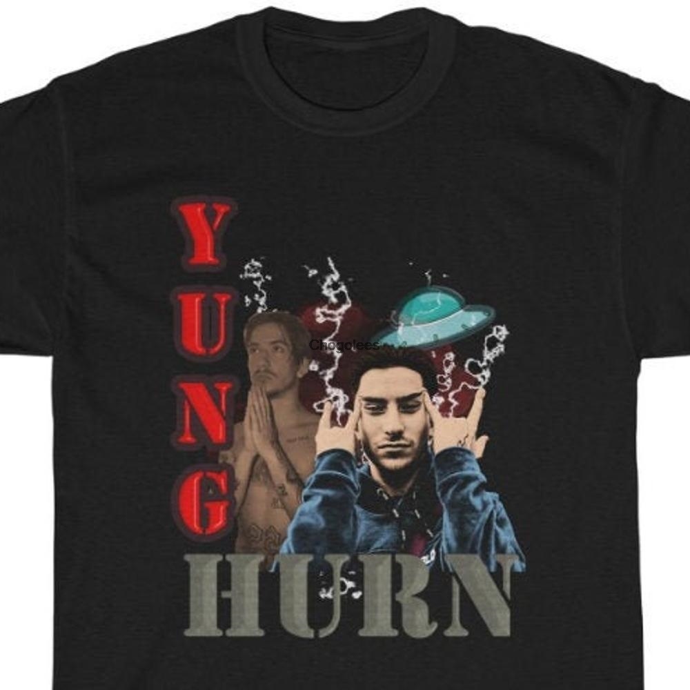 yung-hurn-yung-hurn-เสื้อยืดลําลอง-แขนสั้น-พิมพ์ลายแร็ปเปอร์-rnb-สไตล์ฮิปฮอป