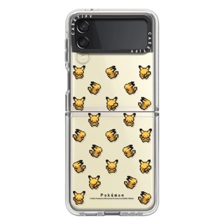 (พร้อมส่ง)Galaxy Flip3 Casetify Pixel Pokémon Pikachu All Direction Walk Impact Case
