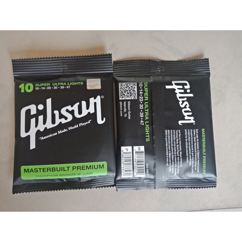 สายกีต้าร์โปร่งgibson-ถูกที่สุด-แถมปิ๊กกีต้าร์ทุกชุดเลย-สายกีต้าร์เบอร์10-ฟรีปิ๊กกีต้าร์