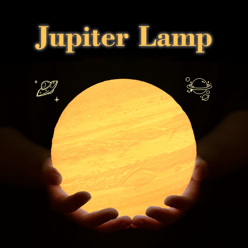 ภาพหน้าปกสินค้าjupiter โคมไฟ led รูปทรงดวงจันทร์ 3 d 16 สีใช้รีโมทควบคุม จากร้าน lweinking.th บน Shopee