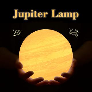 ภาพขนาดย่อของภาพหน้าปกสินค้าjupiter โคมไฟ led รูปทรงดวงจันทร์ 3 d 16 สีใช้รีโมทควบคุม จากร้าน lweinking.th บน Shopee