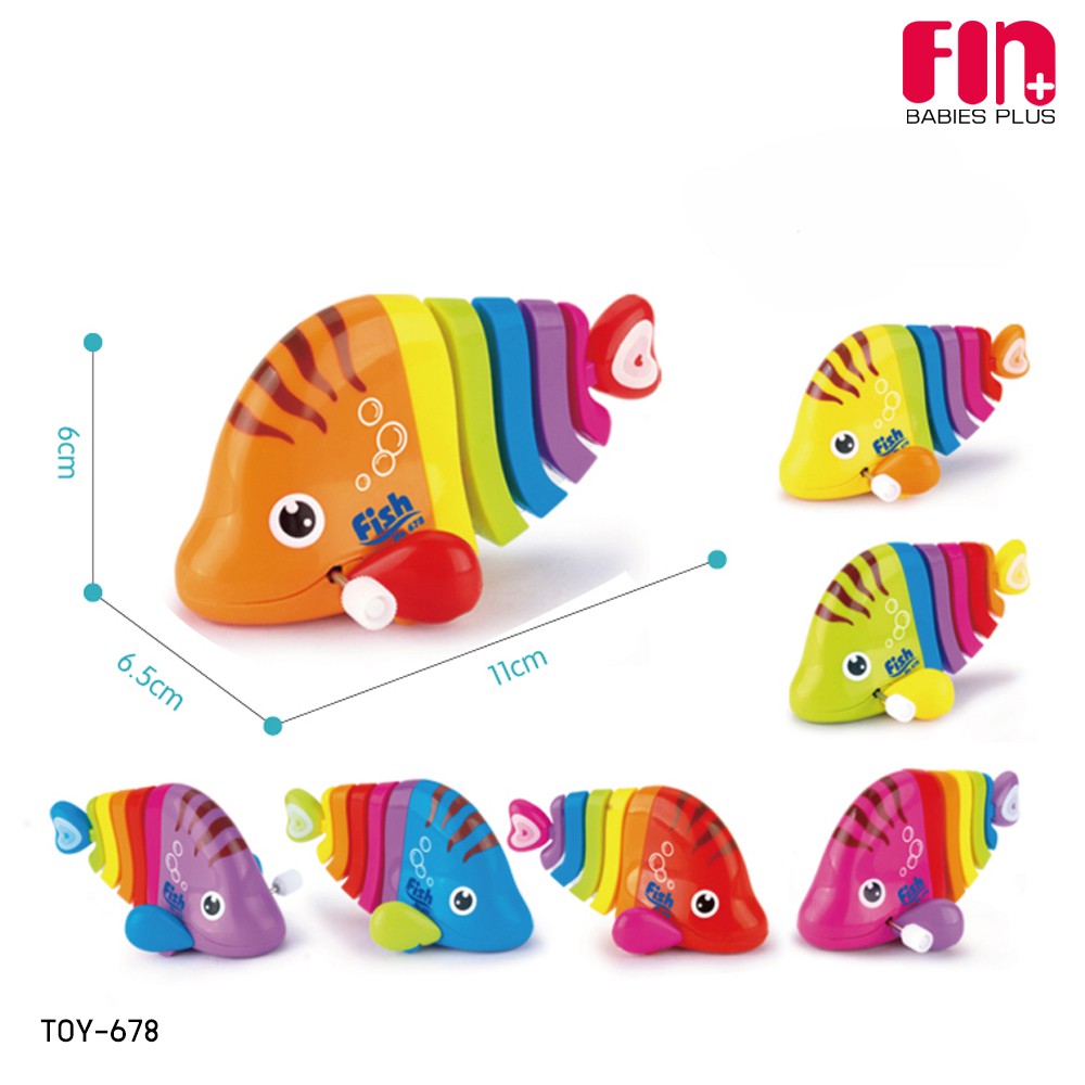 fin-ของเล่นไขลานรูปปลา-รุ่น-toy-678-ของเล่นเด็ก-ของเล่นไขลาน-ไขลาน-แบบคละสี