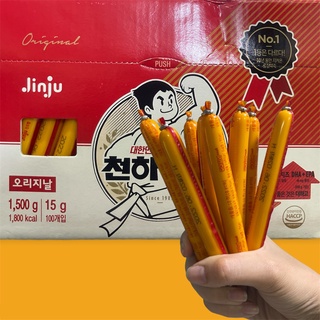 สินค้า JINJU ไส้กรอกเกาหลี รสออริจินอล ( 1 ชิ้นเดี่ยว) 15g