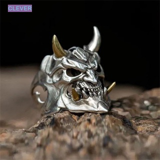 Clever Skull-shaped Ring In Punk Fashion For Men