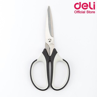 Deli 6001 Scissors กรรไกร ขนาด 7 1/12 นิ้ว กรรไกร คละสี 1 ชิ้น