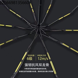 Business Umbrella Folding Full Automatic Rotating Technology Vinyl Sunscreen Straight Polar Umbrella