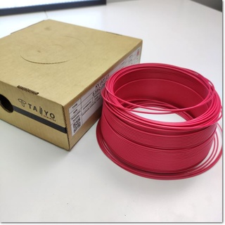 KV(AY)LF 0.5 sq. Red สายไฟญี่ปุ่น สเปค 1box = 100 m./ 1.1k.g ,Taiyo