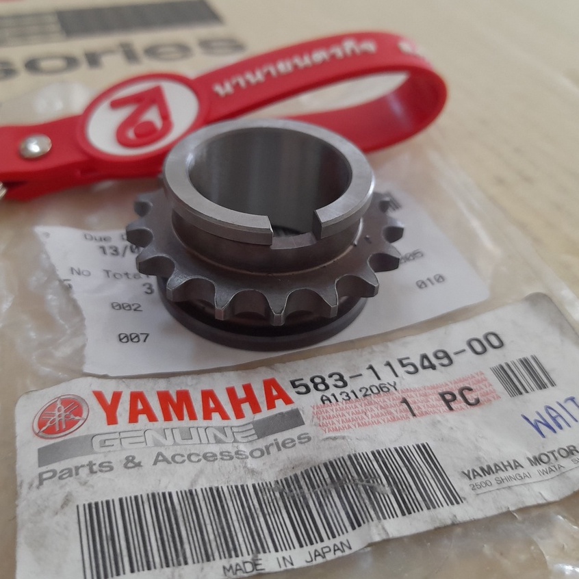 5831154900-เฟืองโซ่ราวลิ้น-17t-sr400-sr500-tt500-xt500-xs650-แท้-yamaha-583-11549-00