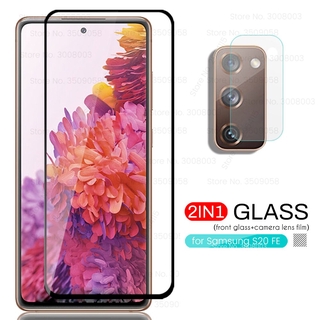 2 - In - 1 สําหรับ Samsung Galaxy S20 Fe 2020 Sm - G781B 6 . 5   ฟิล์มกระจกกันรอย