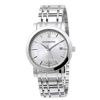 Burberry White Dial Stainless Steel Ladies Watch BU1351