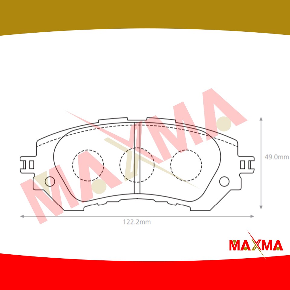 maxma-ผ้าเบรค-toyota-yaris-j-e-g-trd-ativ-1-2l-2wd-ผ้าดิสเบรคหน้า-ยาริส-ปี-2013-2019-724